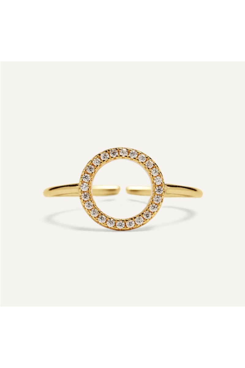 Anillo Luna BlancaRomeo Oro