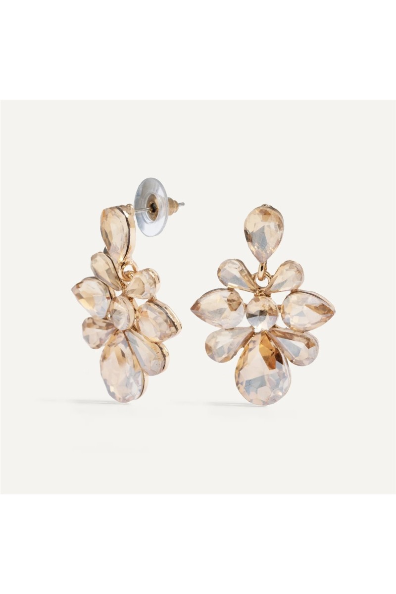 Pendientes Camelia BlancaRomeo Champán 2