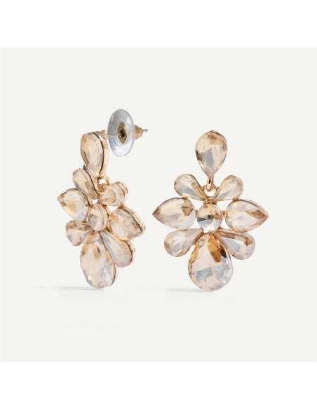 Pendientes Camelia BlancaRomeo Champán