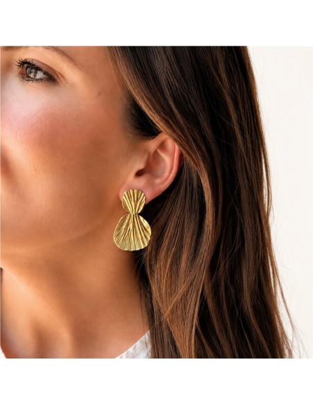 Pendientes Coralia BlancaRomeo Oro