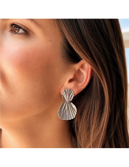 Pendientes Coralia BlancaRomeo Plata