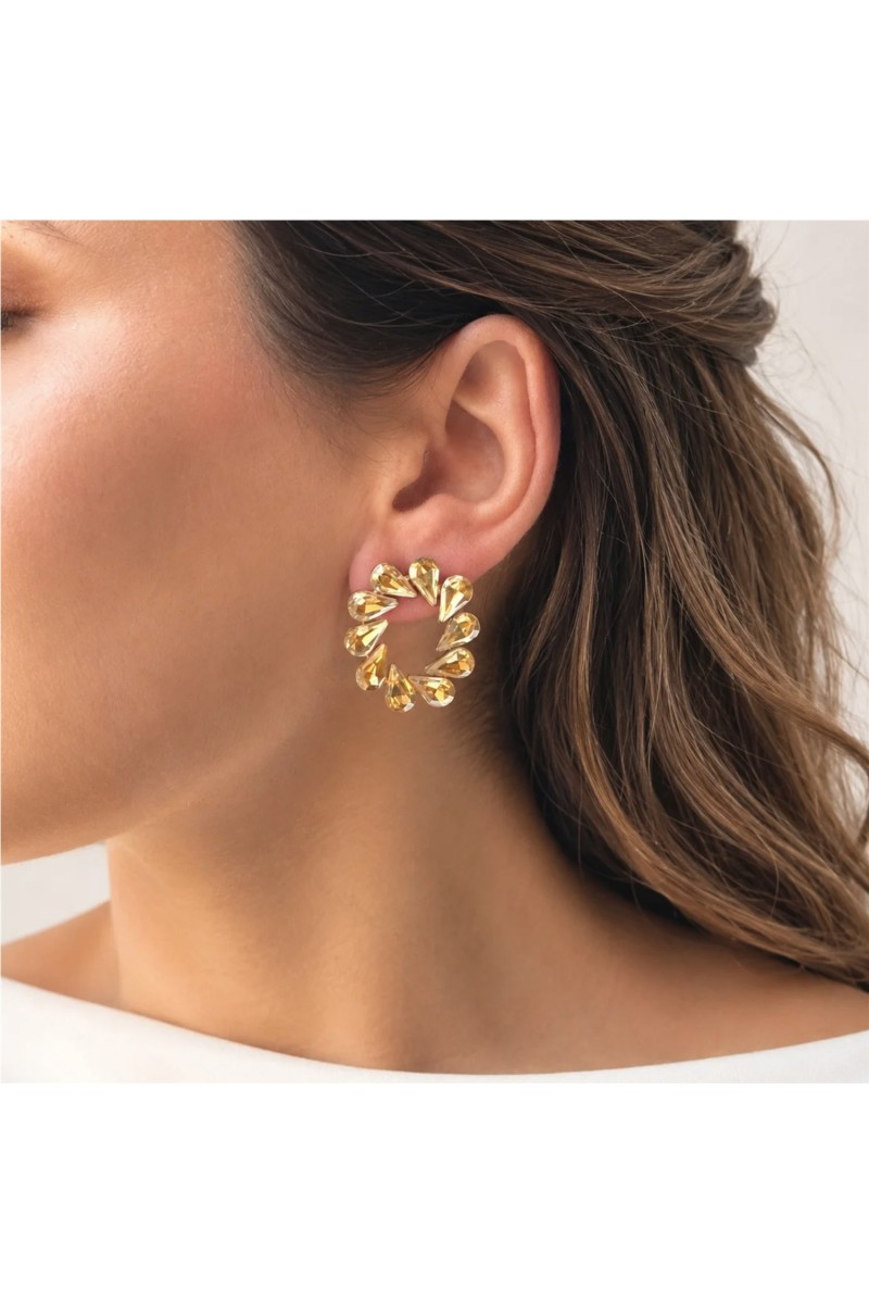 Pendientes Dalia BlancaRomeo BEIGE