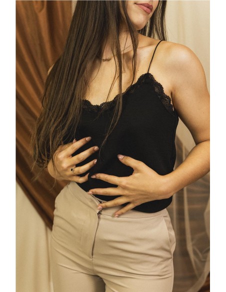 Top Lencero Negro
