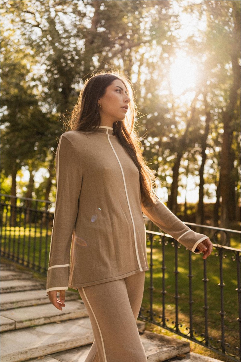 Jersey Sena Mus&Bombón Beige 2