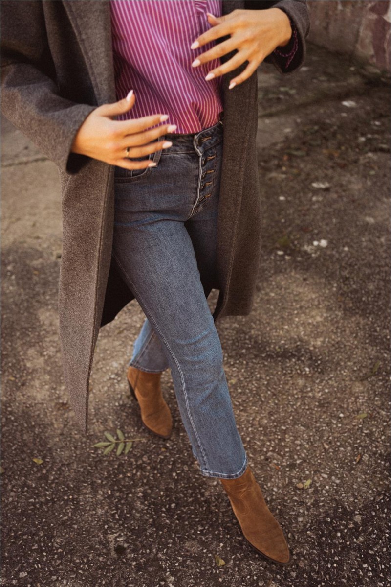 Abrigo Nervión Mus&Bombón Gris