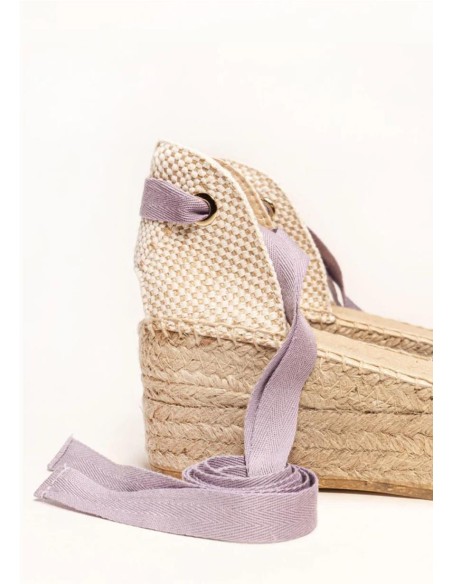 Alpargata Plataforma Alhamas Lila