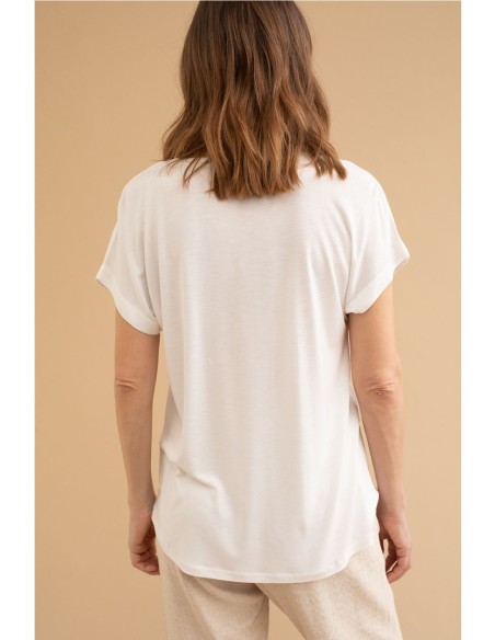 Camiseta Visayas Mus&Bombón Blanco