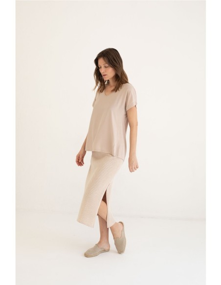 Camiseta Visayas Mus&Bombón Beige