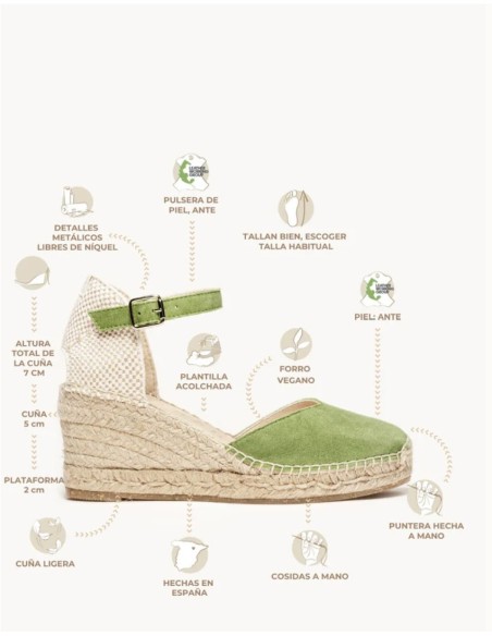 Alpargata Jara Alhamas Verde