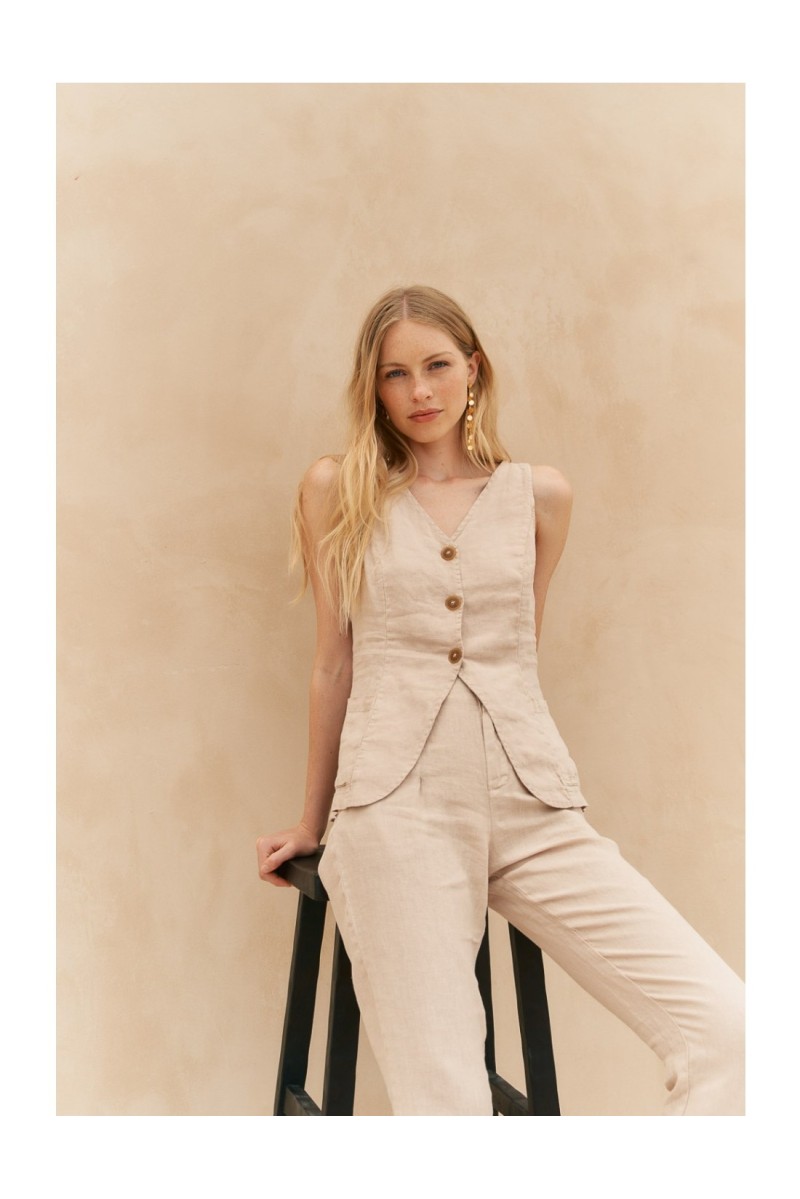 Pantalón Caledonia Mus&Bombón BEIGE