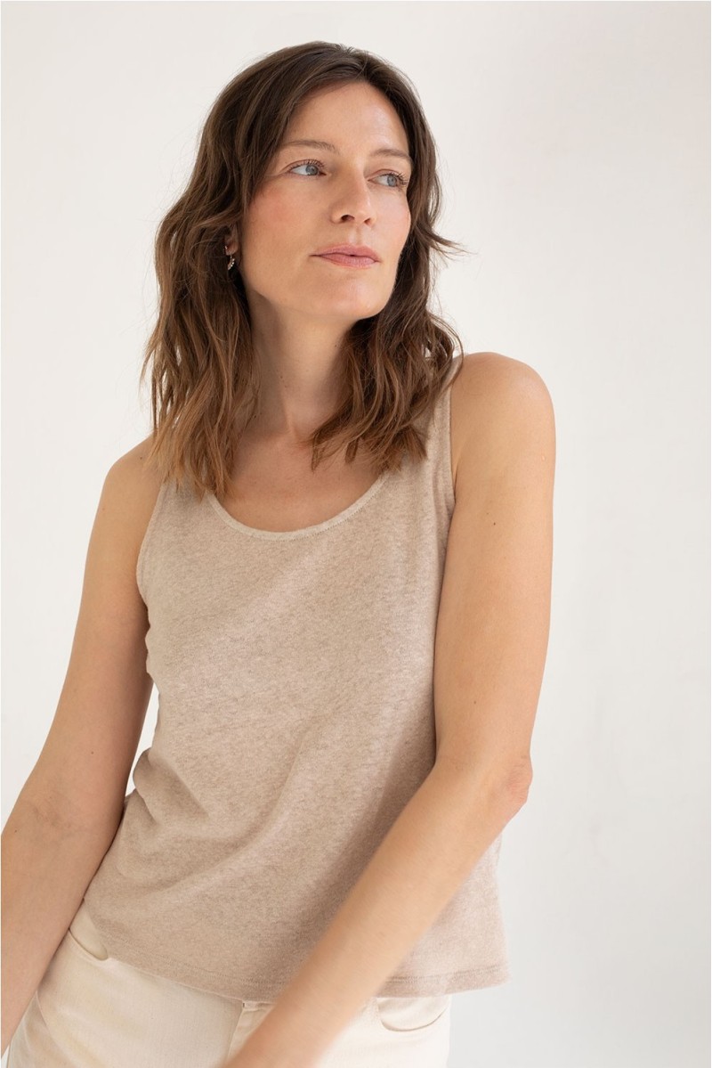 Top Tirli Mus&bombón Beige