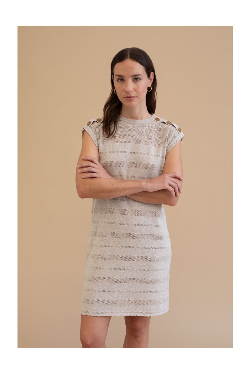 Vestido Yaca Mus&Bombón Beige