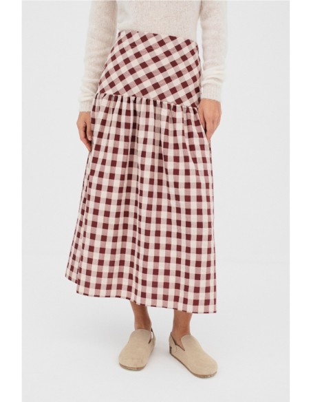 Falda Marylebone Mus&Bombón Granate