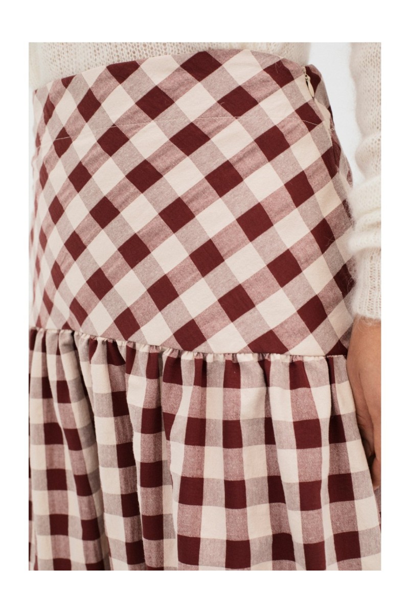 Falda Marylebone Mus&Bombón Granate 2