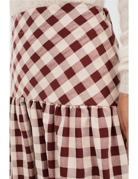 Falda Marylebone Mus&Bombón Granate