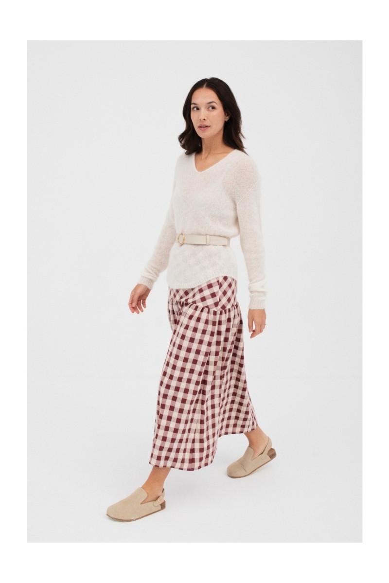 Falda Marylebone Mus&Bombón Granate