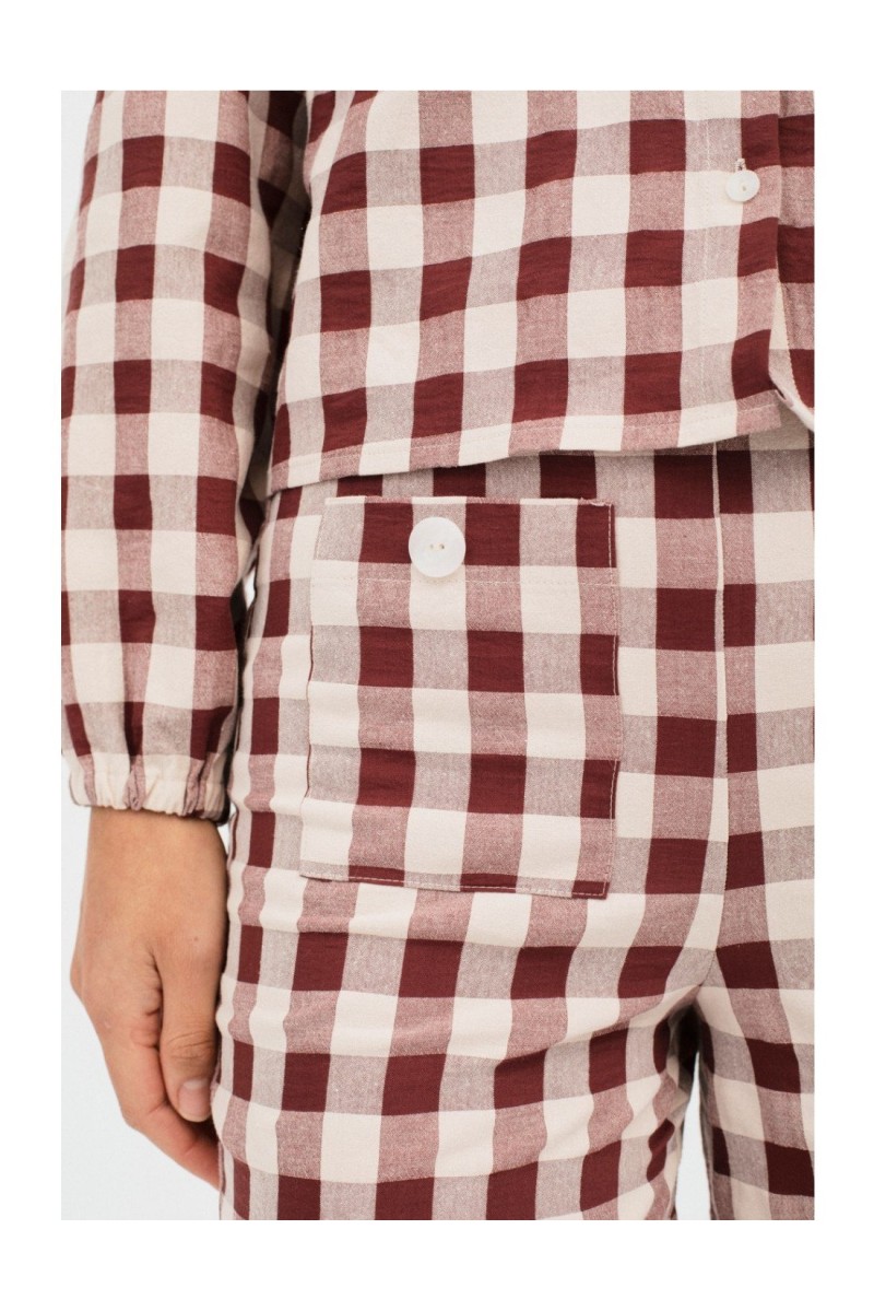 Pantalón Malasaña Mus&Bombón Granate