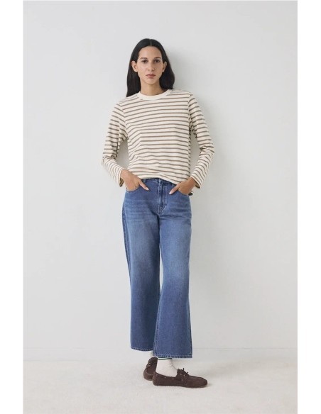 Sudadera Stripes EseOese Camel