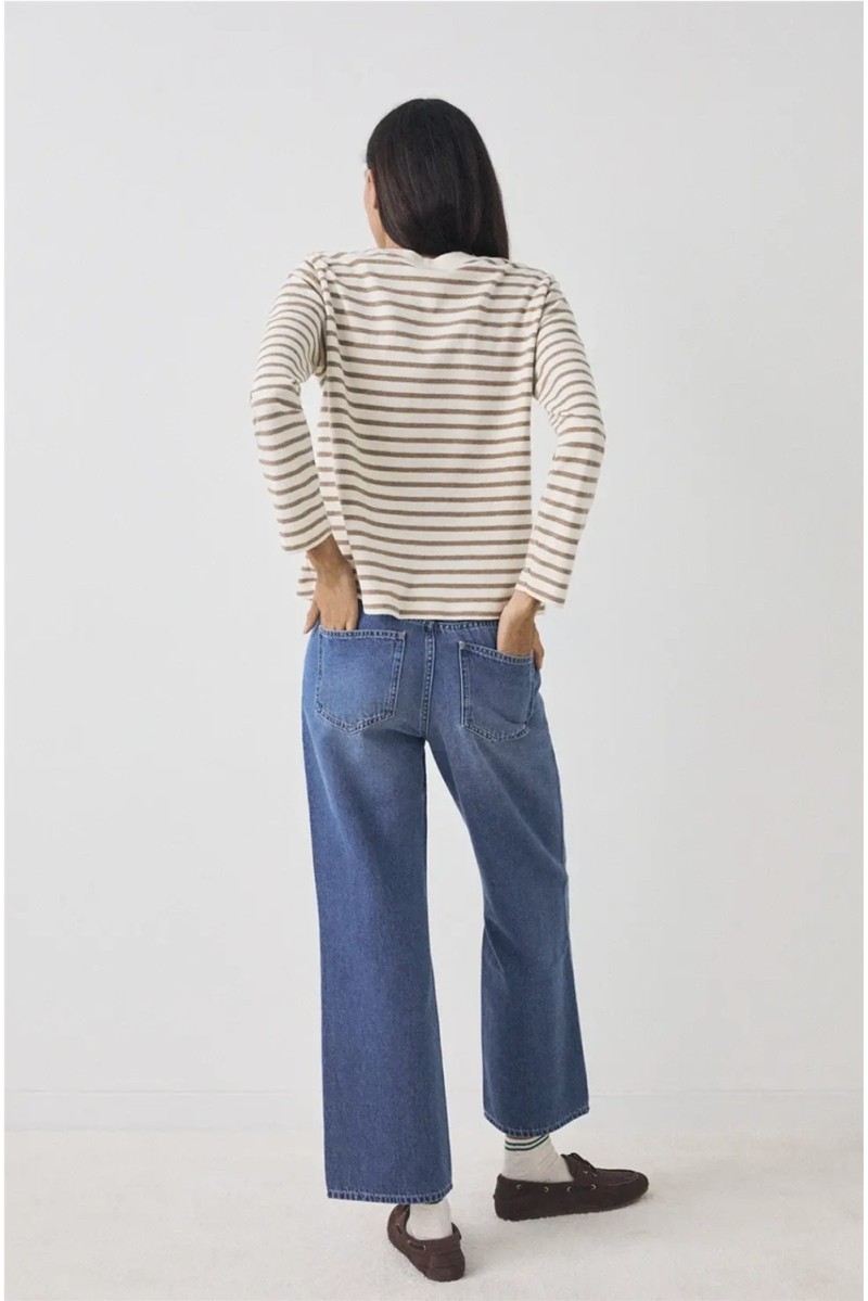 Sudadera Stripes EseOese Camel