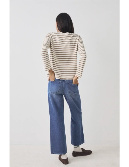 Sudadera Stripes EseOese Camel