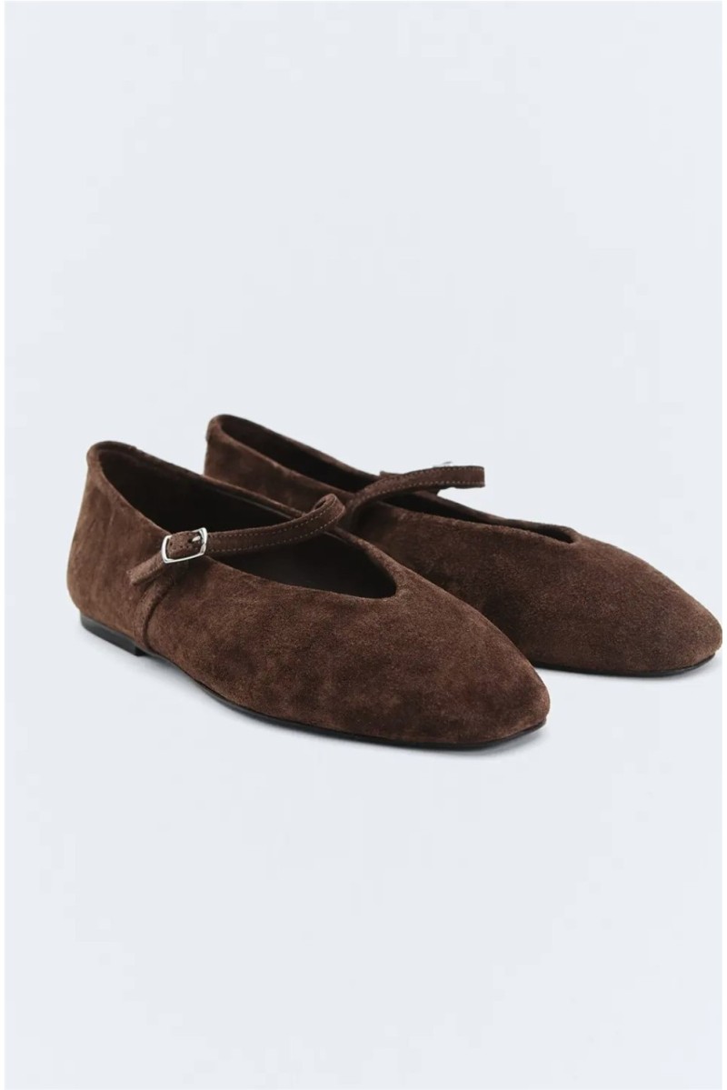 Bailarina Suede EseOese Marrón