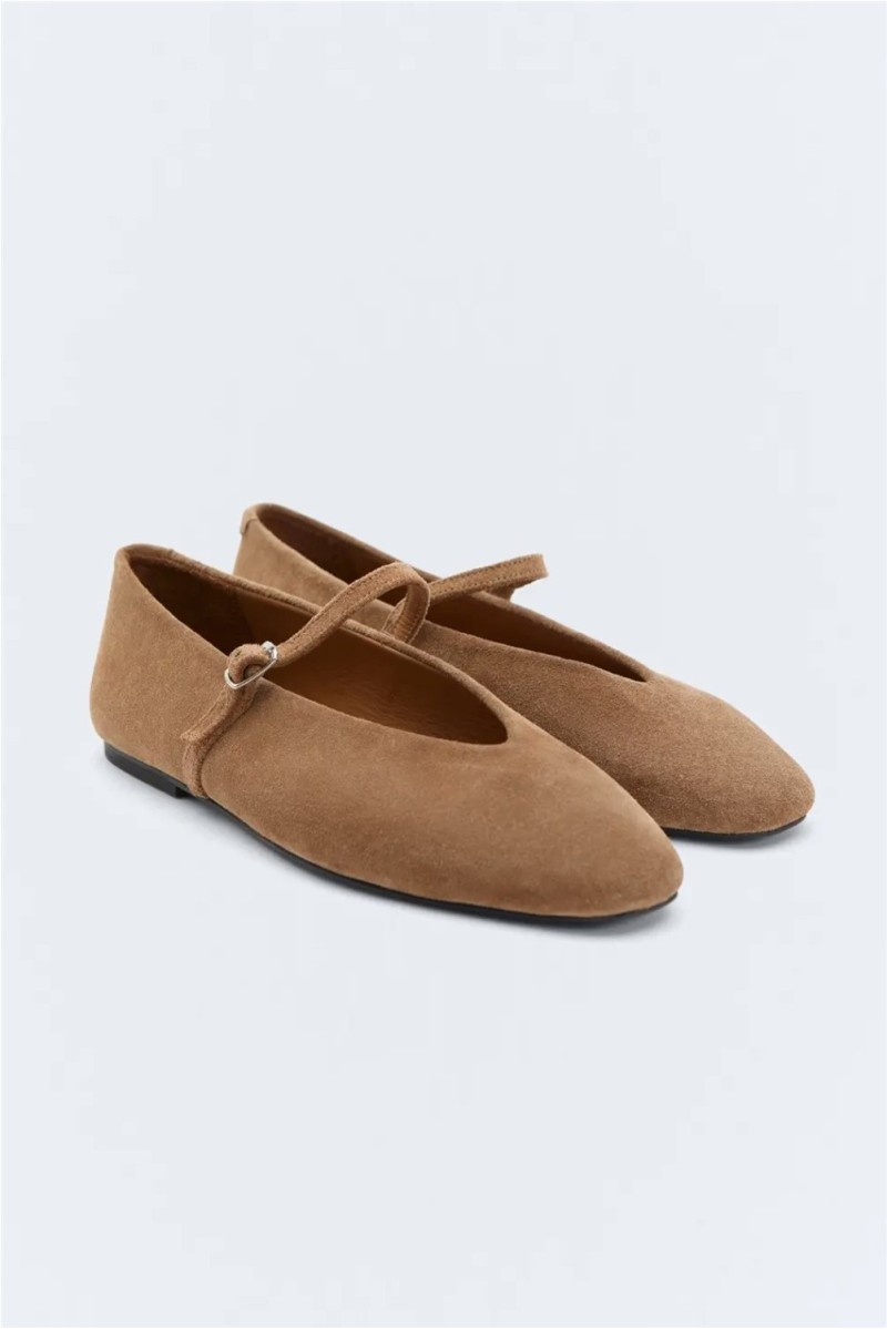 Bailarina Suede EseOese Camel