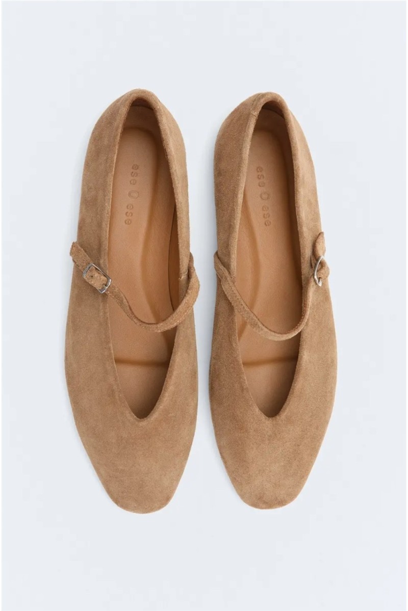 Bailarina Suede EseOese Camel