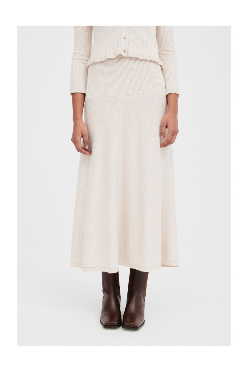 Falda Safa Mus&Bombón Crudo