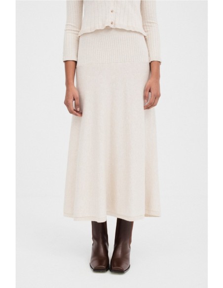 Falda Safa Mus&Bombón Crudo