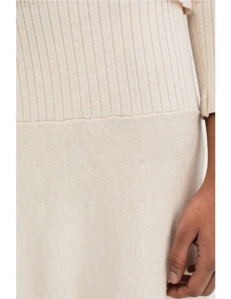 Falda Safa Mus&Bombón Crudo