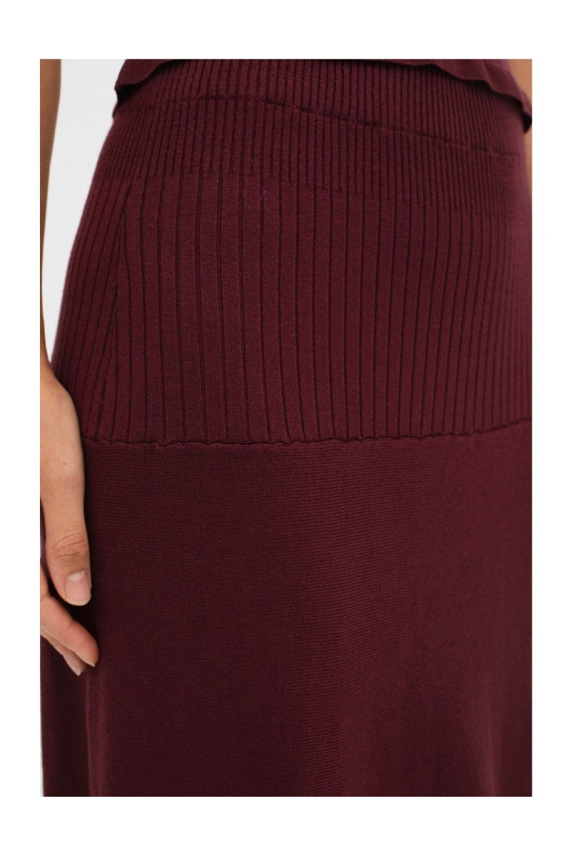 Falda Safa Mus&Bombón Granate 2