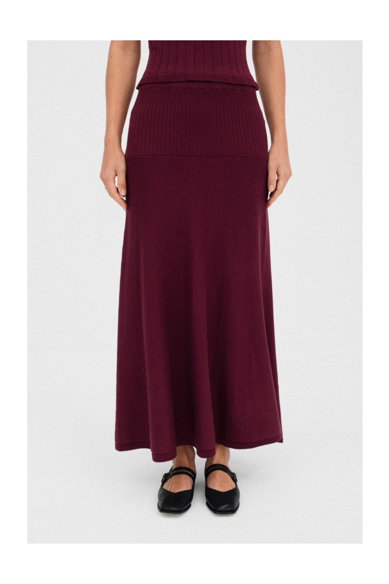 Falda Safa Mus&Bombón Granate