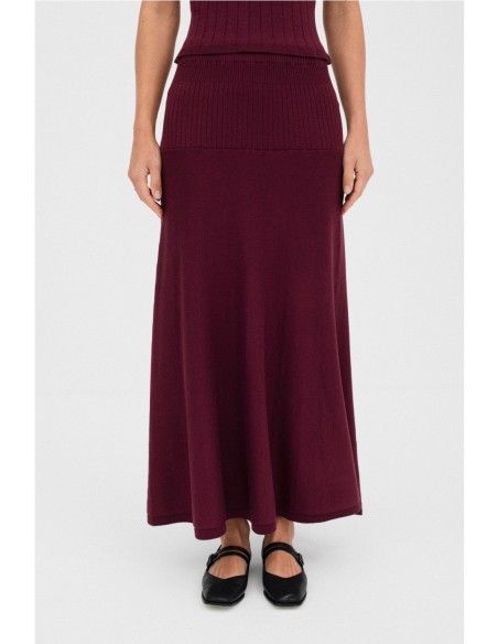 Falda Safa Mus&Bombón Granate