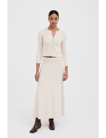 Cardigan Sufouh Mus&Bombón Crudo