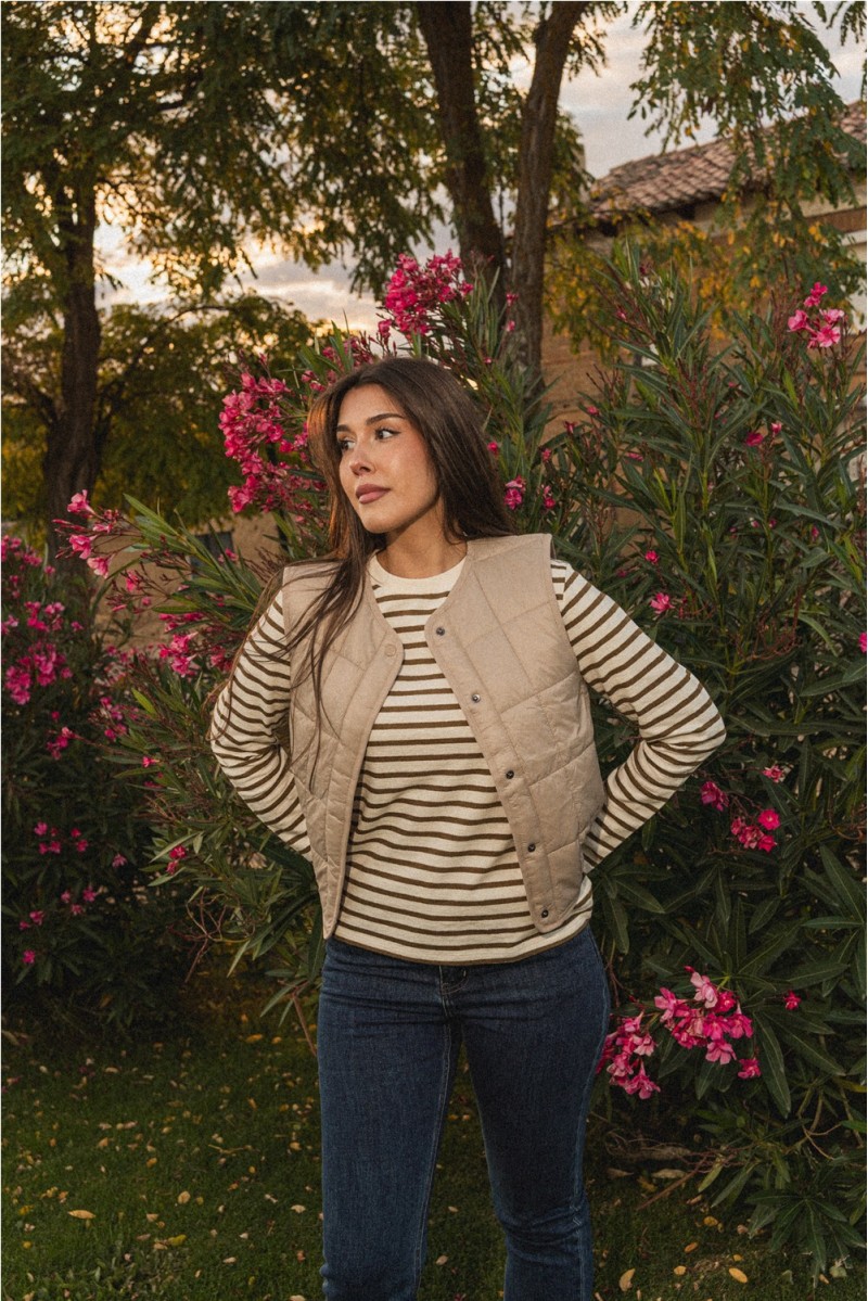 Chaleco Croce Mus&Bombón Beige