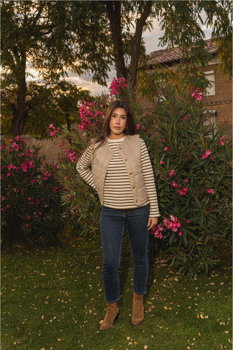 Chaleco Croce Mus&Bombón Beige