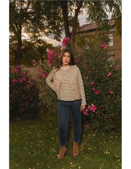 Chaleco Croce Mus&Bombón Beige