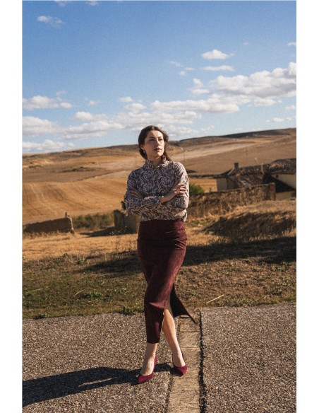 Falda Victoria Granate