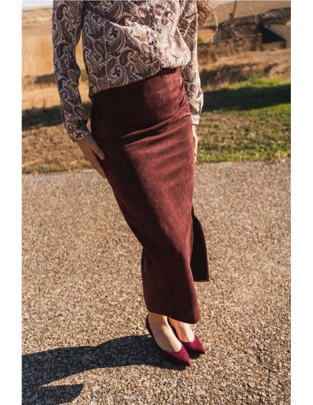 Falda Victoria Granate