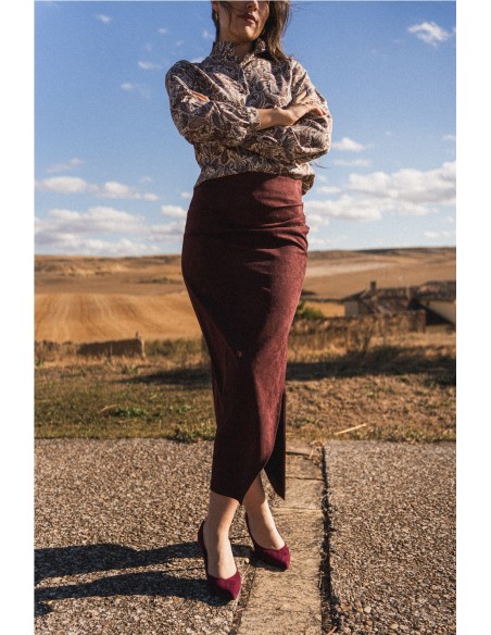 Falda Victoria Granate