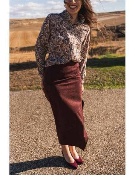 Falda Victoria Granate