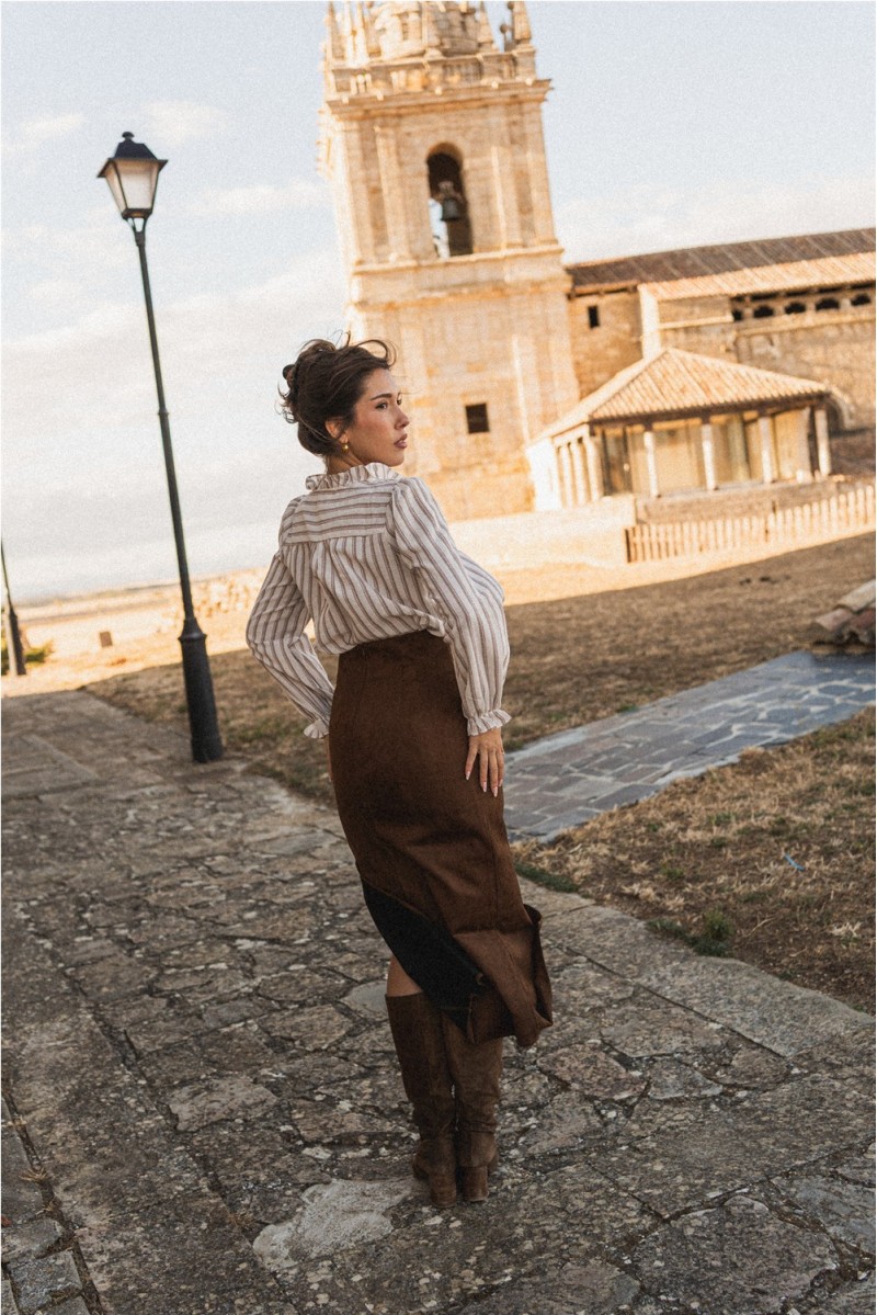 Falda Victoria Marrón