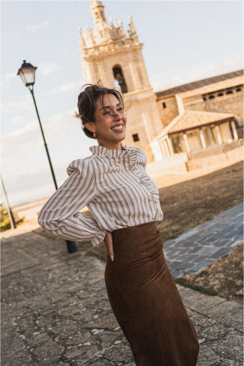 Falda Victoria Marrón