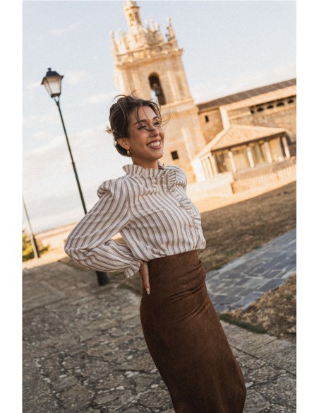 Falda Victoria Marrón