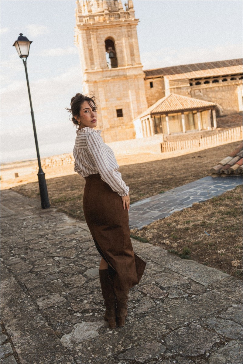 Falda Victoria Marrón