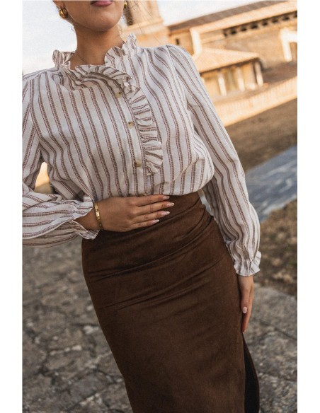 Falda Victoria Marrón