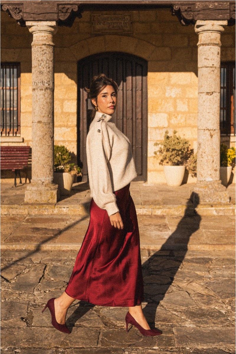 Falda Satinada