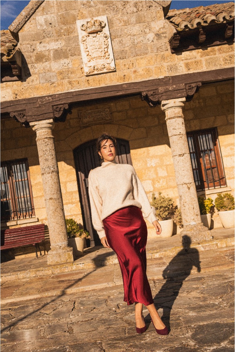 Falda Satinada Falda Satinada