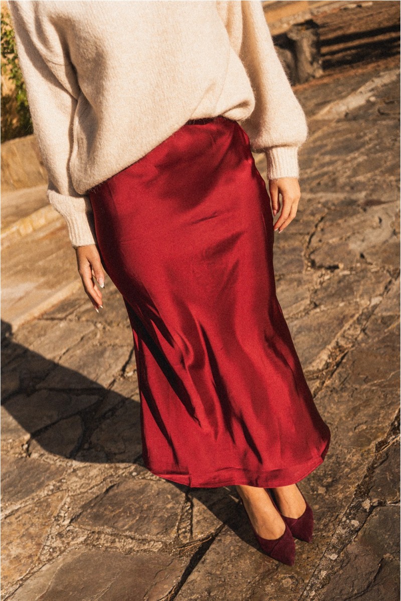 Falda Satinada Falda Satinada