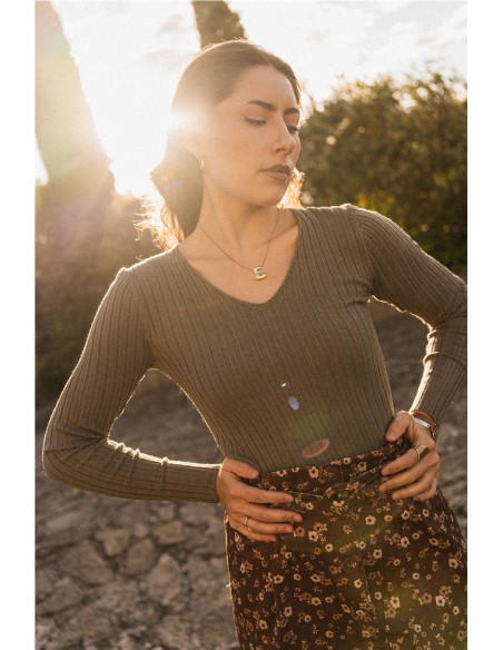 Jersey Canalé Verde